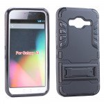 Wholesale Samsung Galaxy J3 Hard Shield Hybrid Case (Black)